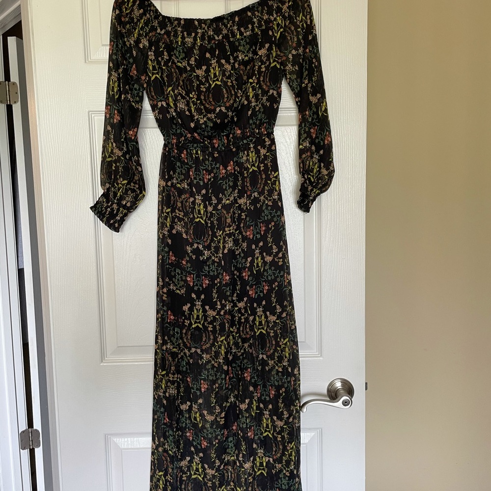Strapless maxi dress